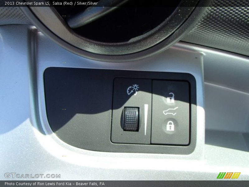 Salsa (Red) / Silver/Silver 2013 Chevrolet Spark LS