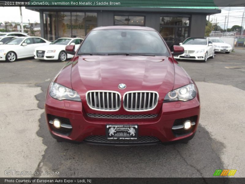 Vermillion Red Metallic / Saddle Brown 2011 BMW X6 xDrive50i