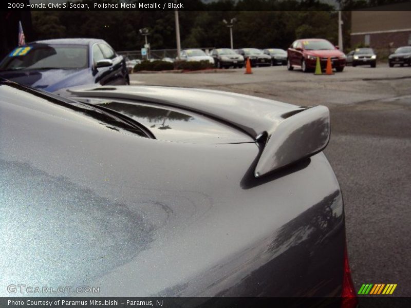 Polished Metal Metallic / Black 2009 Honda Civic Si Sedan