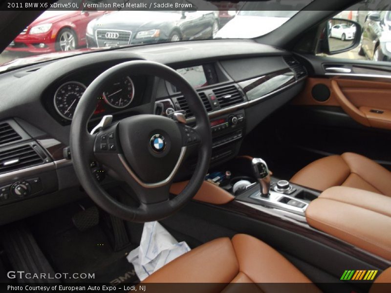 Vermillion Red Metallic / Saddle Brown 2011 BMW X6 xDrive50i