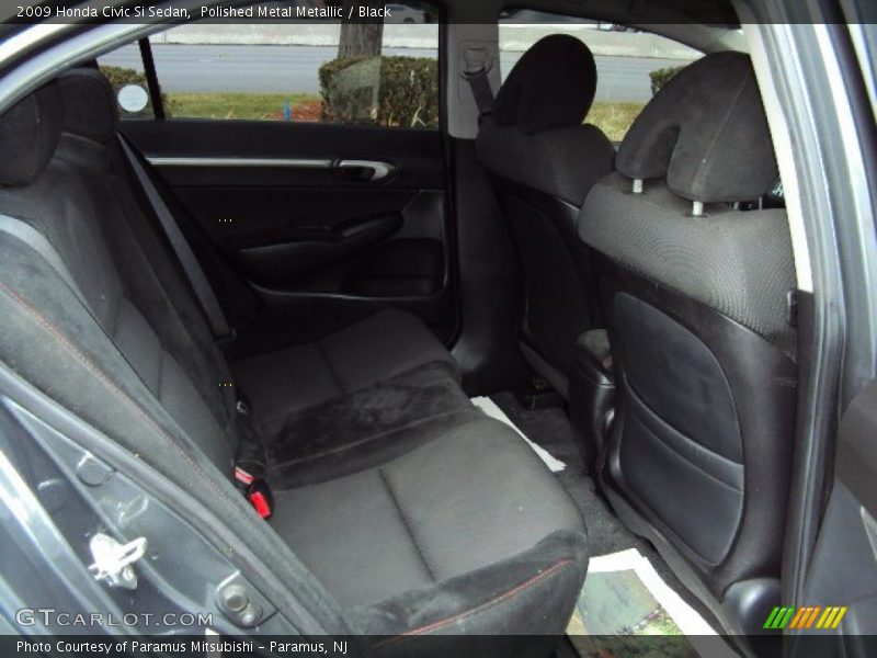 Polished Metal Metallic / Black 2009 Honda Civic Si Sedan