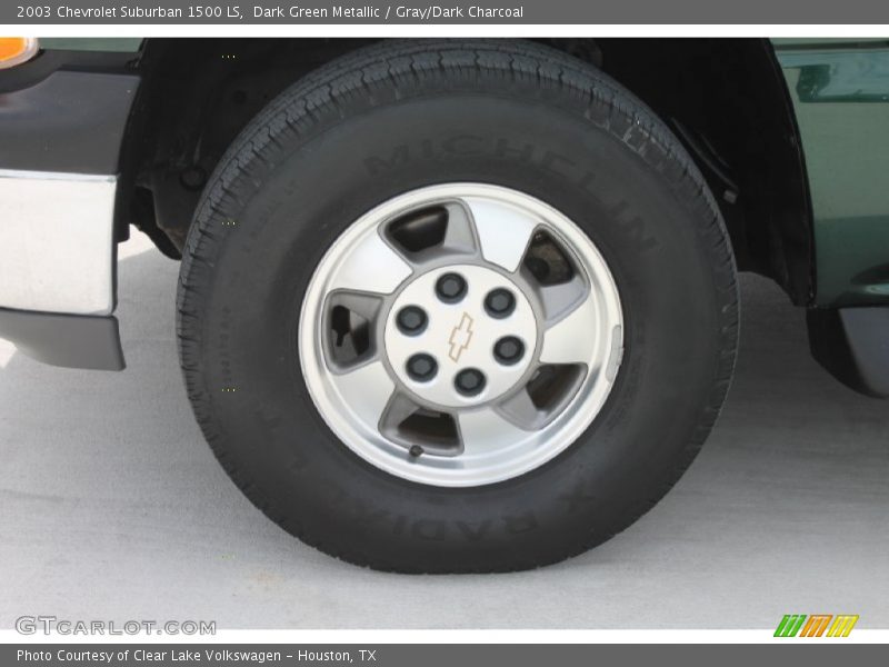 Dark Green Metallic / Gray/Dark Charcoal 2003 Chevrolet Suburban 1500 LS