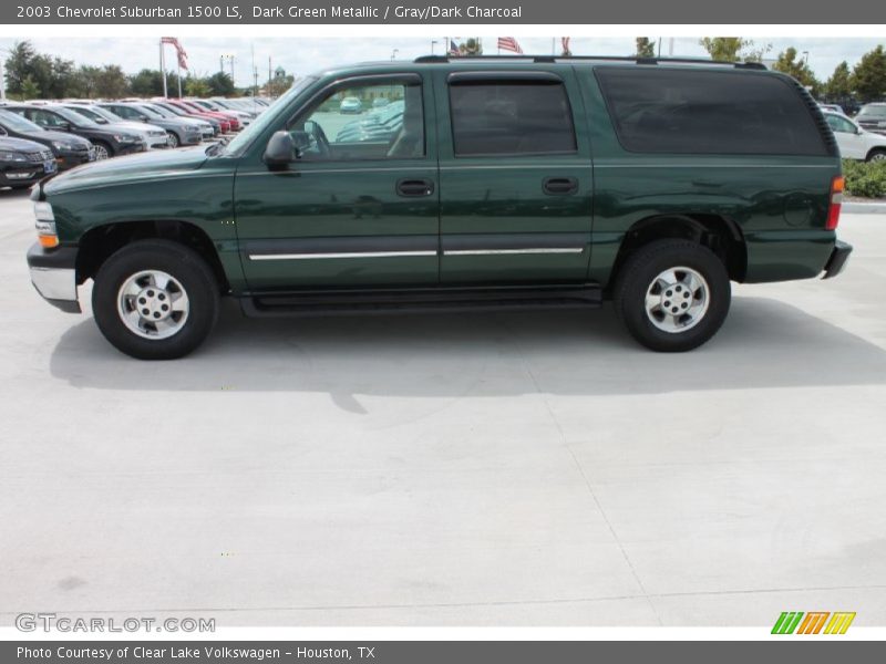 Dark Green Metallic / Gray/Dark Charcoal 2003 Chevrolet Suburban 1500 LS