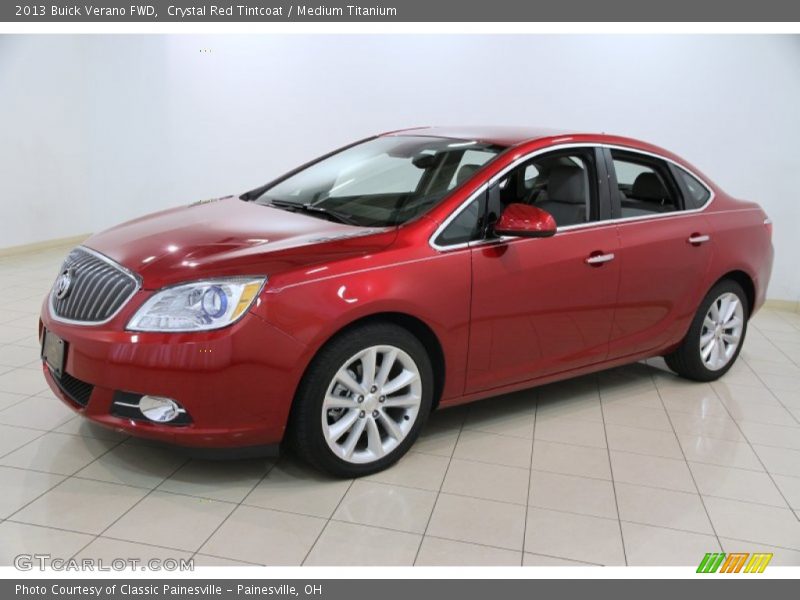 Crystal Red Tintcoat / Medium Titanium 2013 Buick Verano FWD