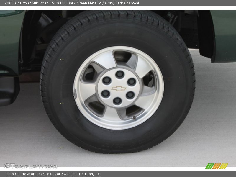 Dark Green Metallic / Gray/Dark Charcoal 2003 Chevrolet Suburban 1500 LS