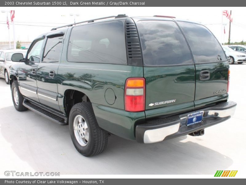 Dark Green Metallic / Gray/Dark Charcoal 2003 Chevrolet Suburban 1500 LS