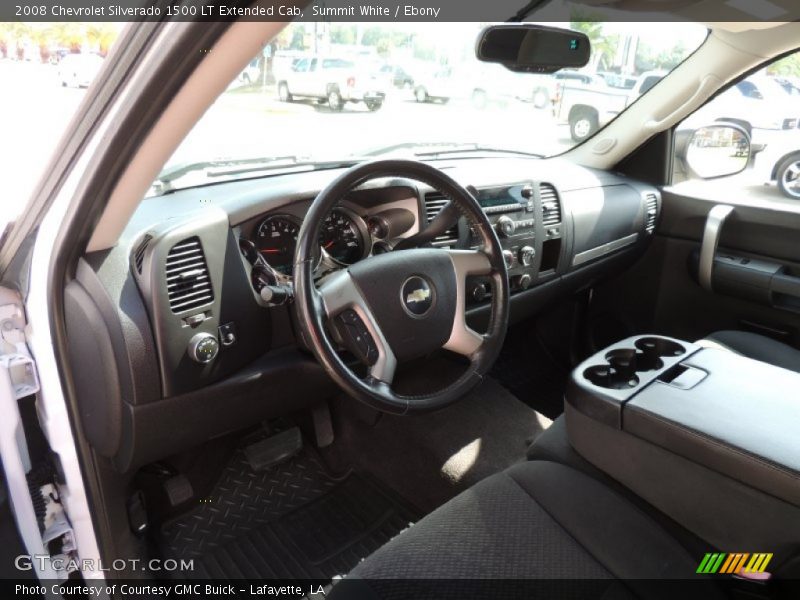 Summit White / Ebony 2008 Chevrolet Silverado 1500 LT Extended Cab