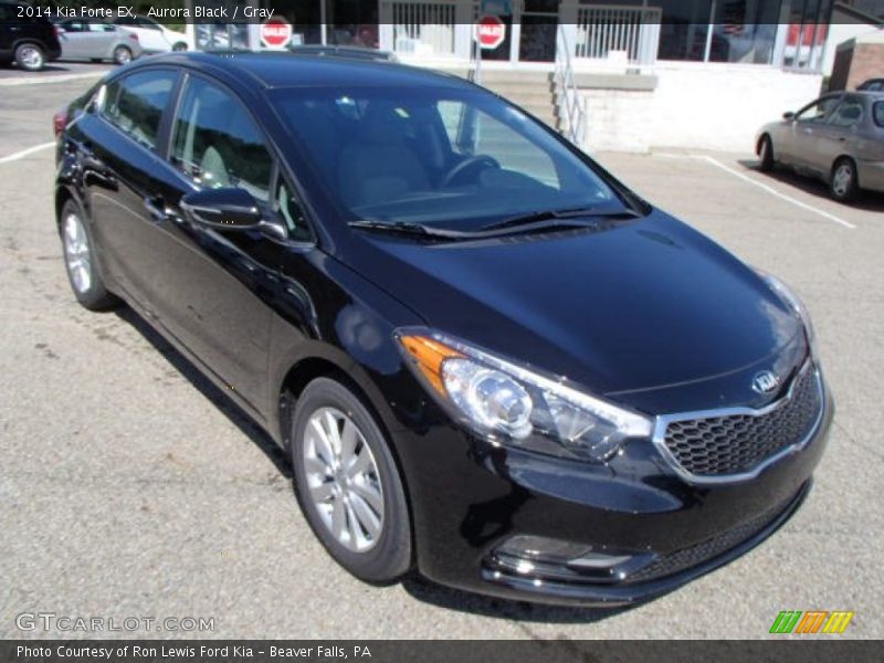 Aurora Black / Gray 2014 Kia Forte EX