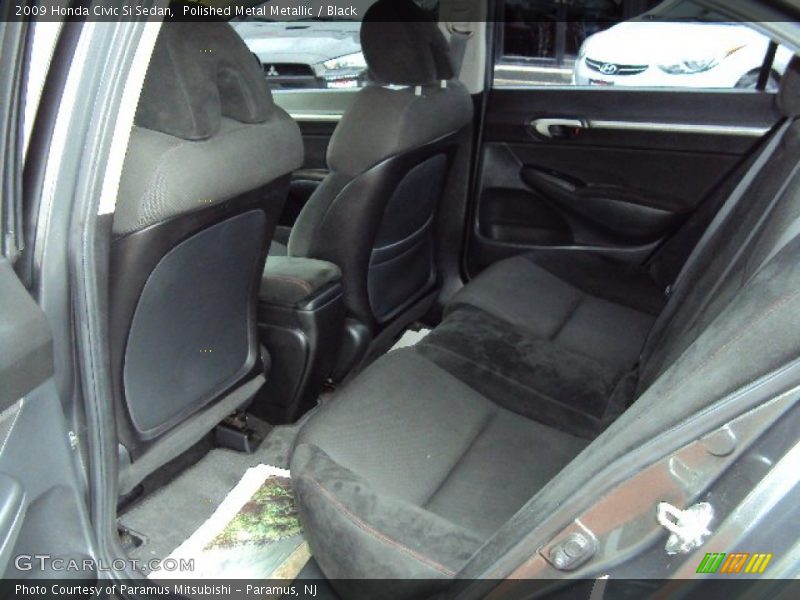 Polished Metal Metallic / Black 2009 Honda Civic Si Sedan