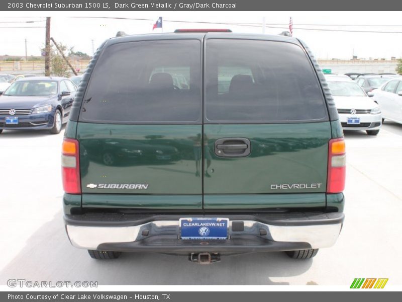 Dark Green Metallic / Gray/Dark Charcoal 2003 Chevrolet Suburban 1500 LS
