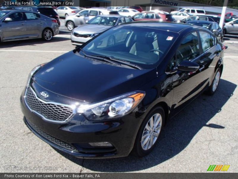 Aurora Black / Gray 2014 Kia Forte EX