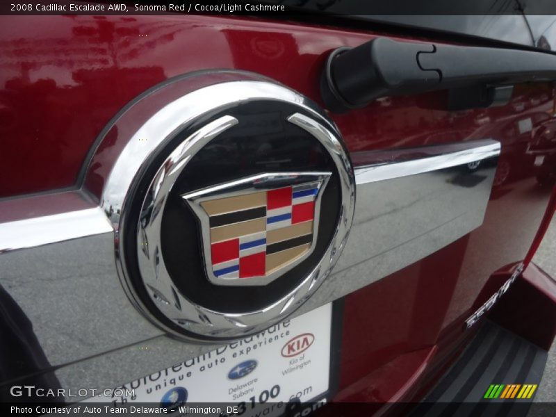 Sonoma Red / Cocoa/Light Cashmere 2008 Cadillac Escalade AWD