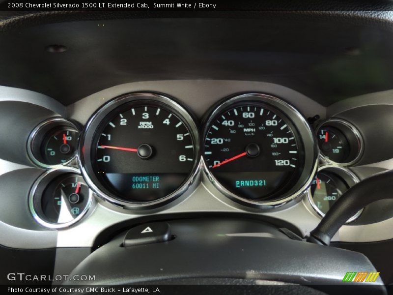 Summit White / Ebony 2008 Chevrolet Silverado 1500 LT Extended Cab