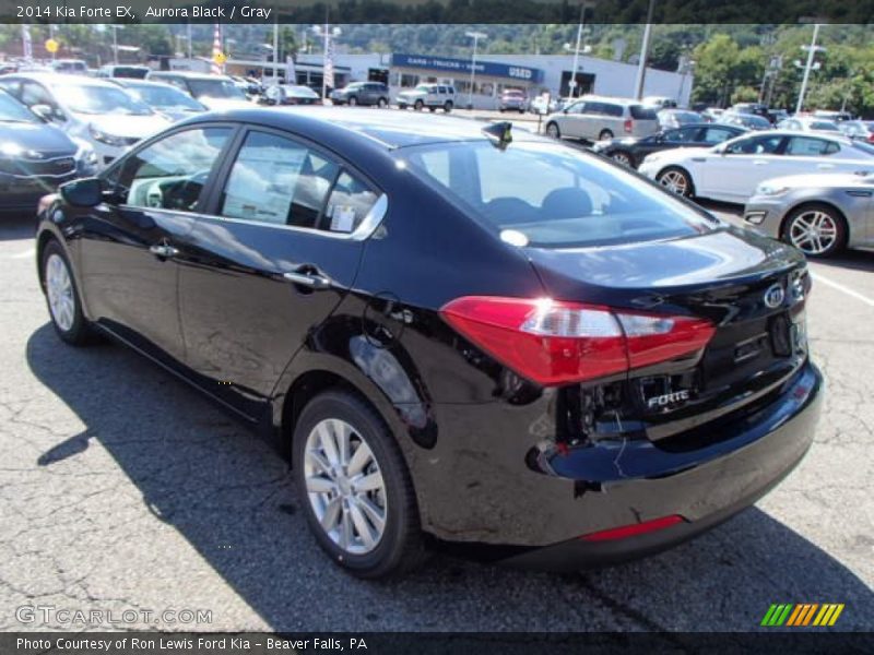 Aurora Black / Gray 2014 Kia Forte EX