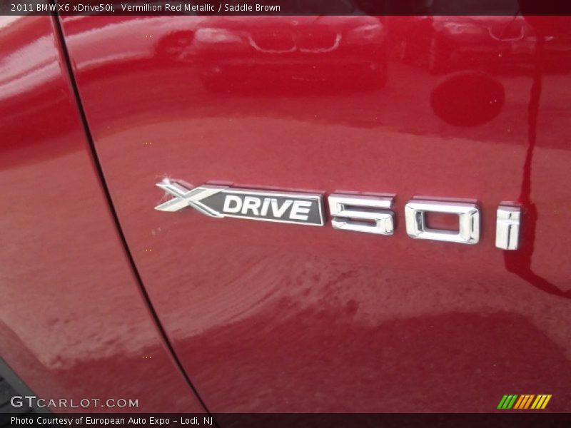 Vermillion Red Metallic / Saddle Brown 2011 BMW X6 xDrive50i