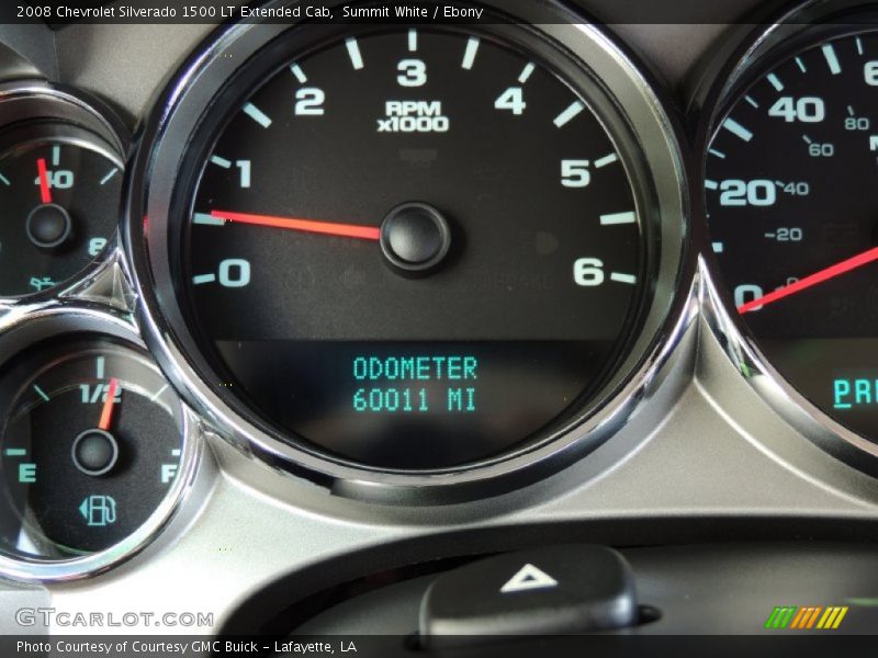 Summit White / Ebony 2008 Chevrolet Silverado 1500 LT Extended Cab