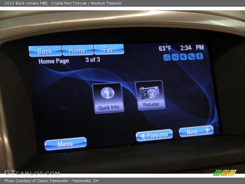 Crystal Red Tintcoat / Medium Titanium 2013 Buick Verano FWD