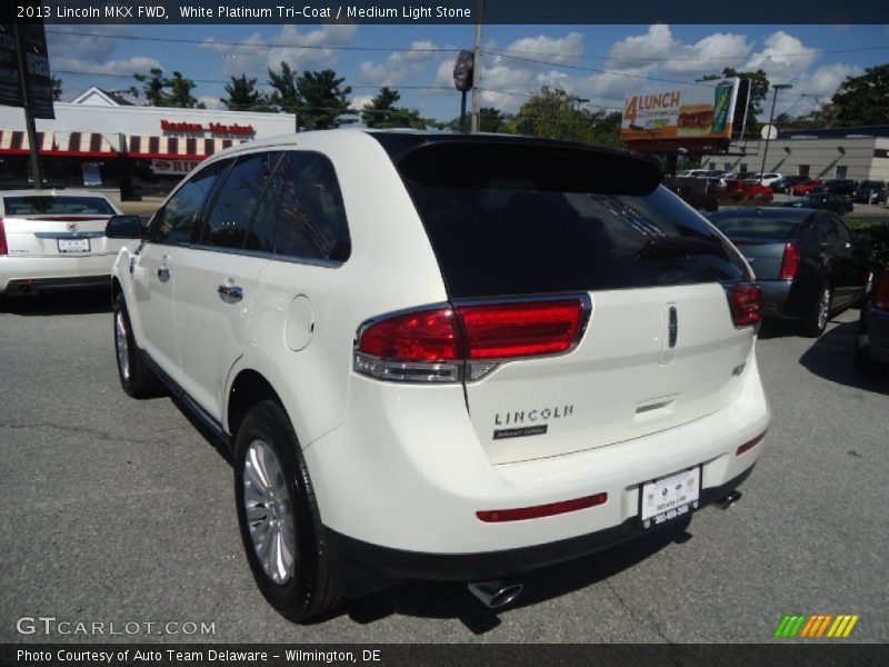 White Platinum Tri-Coat / Medium Light Stone 2013 Lincoln MKX FWD