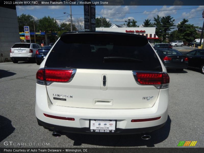 White Platinum Tri-Coat / Medium Light Stone 2013 Lincoln MKX FWD