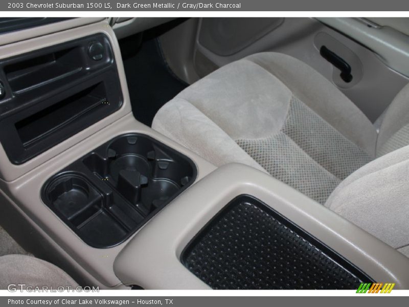 Dark Green Metallic / Gray/Dark Charcoal 2003 Chevrolet Suburban 1500 LS