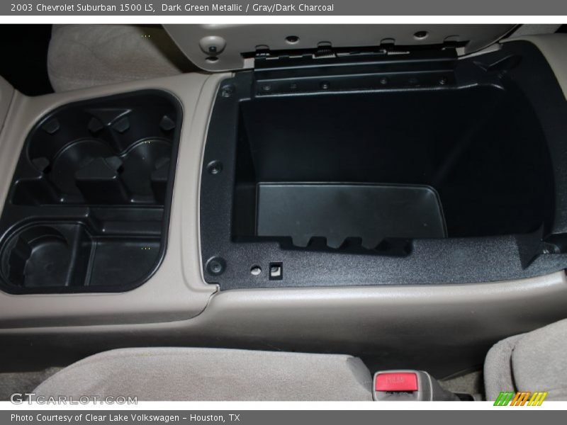 Dark Green Metallic / Gray/Dark Charcoal 2003 Chevrolet Suburban 1500 LS