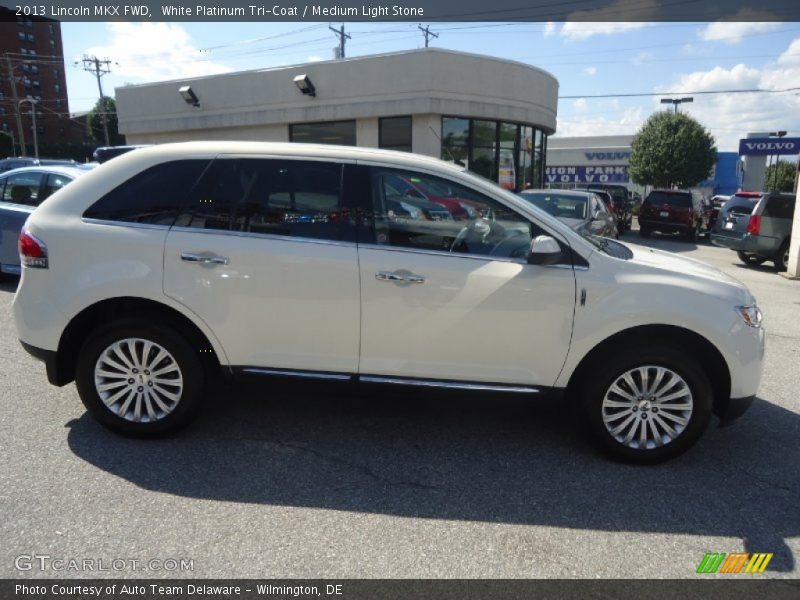 White Platinum Tri-Coat / Medium Light Stone 2013 Lincoln MKX FWD