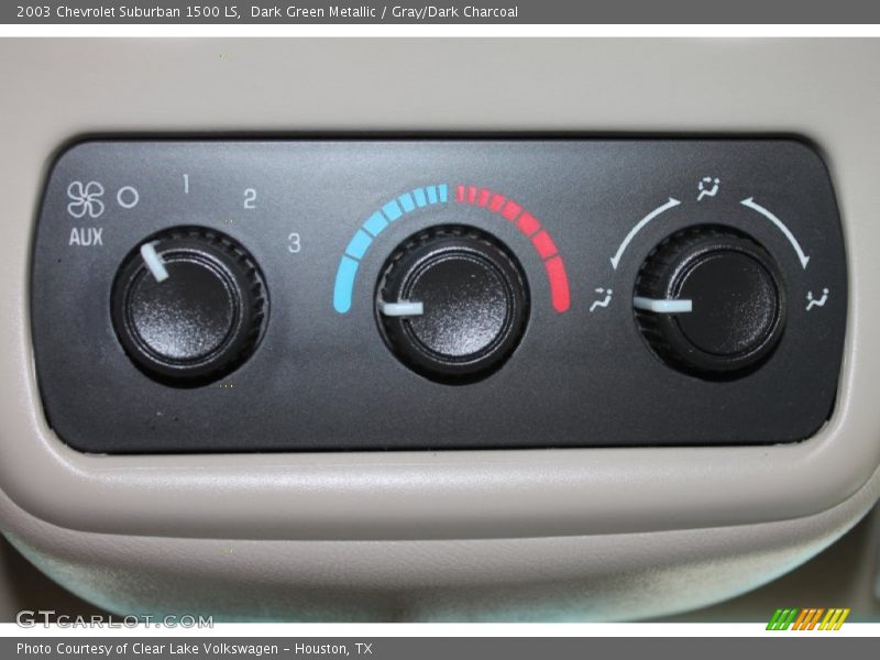 Dark Green Metallic / Gray/Dark Charcoal 2003 Chevrolet Suburban 1500 LS