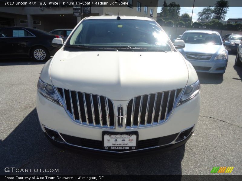 White Platinum Tri-Coat / Medium Light Stone 2013 Lincoln MKX FWD