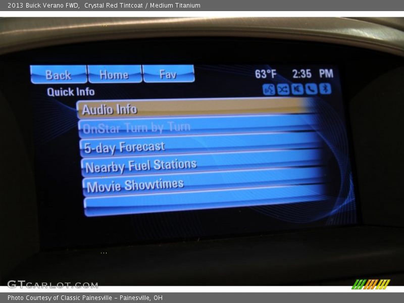 Crystal Red Tintcoat / Medium Titanium 2013 Buick Verano FWD