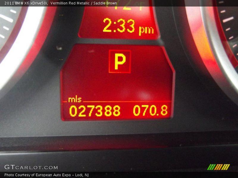 Vermillion Red Metallic / Saddle Brown 2011 BMW X6 xDrive50i