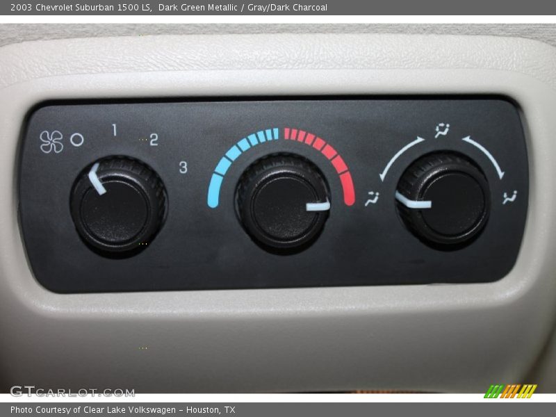 Dark Green Metallic / Gray/Dark Charcoal 2003 Chevrolet Suburban 1500 LS
