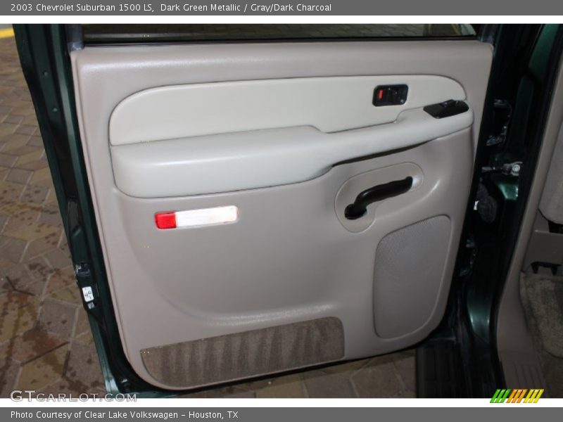 Dark Green Metallic / Gray/Dark Charcoal 2003 Chevrolet Suburban 1500 LS