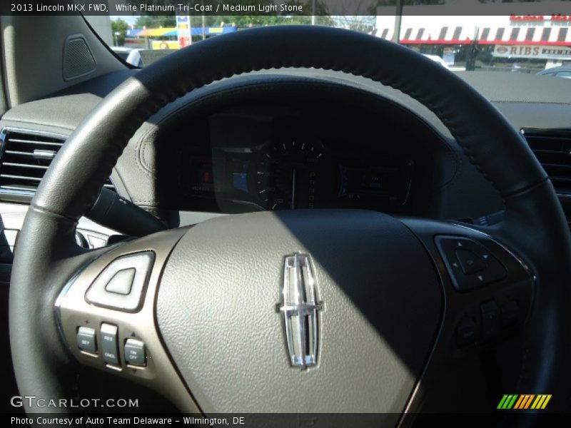 White Platinum Tri-Coat / Medium Light Stone 2013 Lincoln MKX FWD