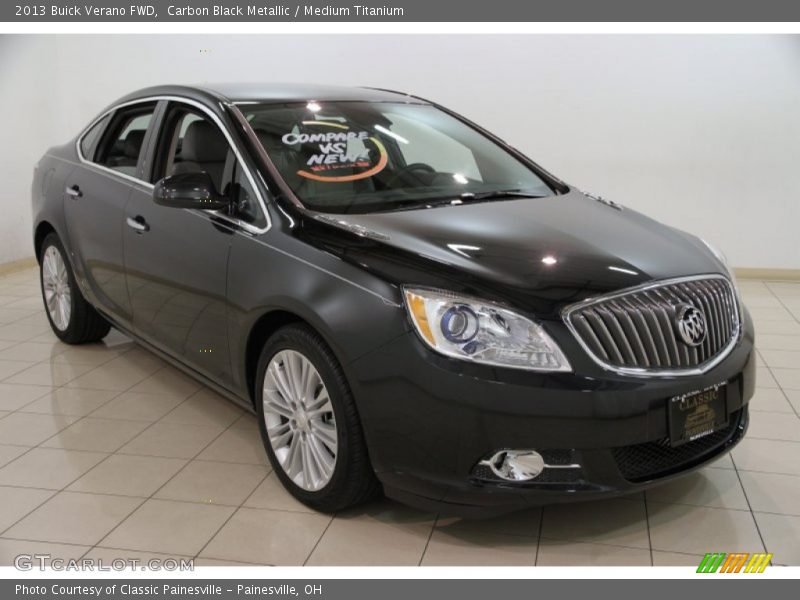 Carbon Black Metallic / Medium Titanium 2013 Buick Verano FWD