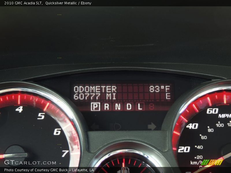 Quicksilver Metallic / Ebony 2010 GMC Acadia SLT