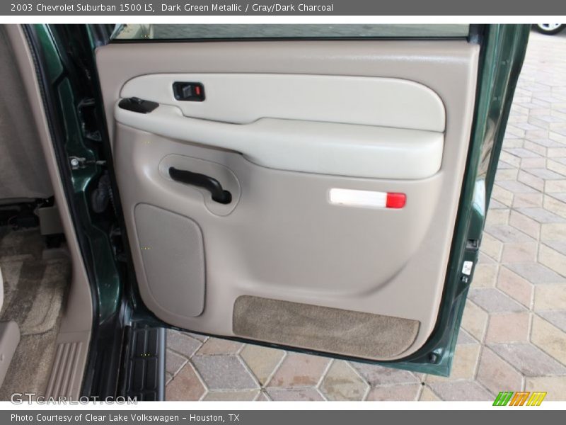 Dark Green Metallic / Gray/Dark Charcoal 2003 Chevrolet Suburban 1500 LS