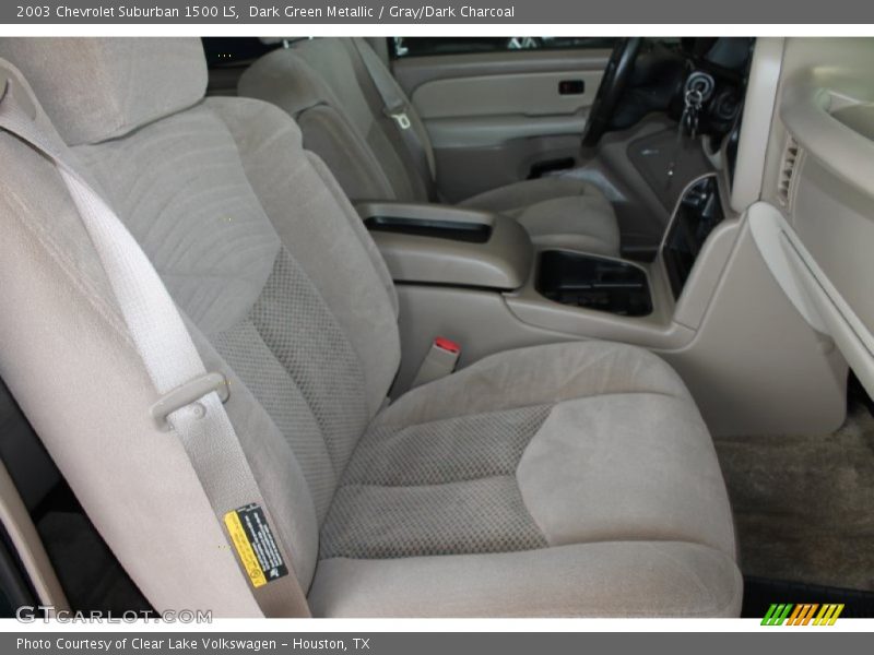Dark Green Metallic / Gray/Dark Charcoal 2003 Chevrolet Suburban 1500 LS