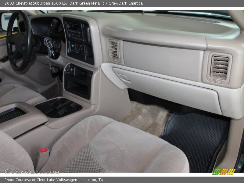 Dark Green Metallic / Gray/Dark Charcoal 2003 Chevrolet Suburban 1500 LS
