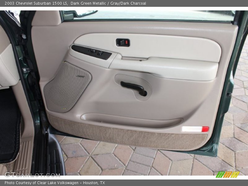 Dark Green Metallic / Gray/Dark Charcoal 2003 Chevrolet Suburban 1500 LS
