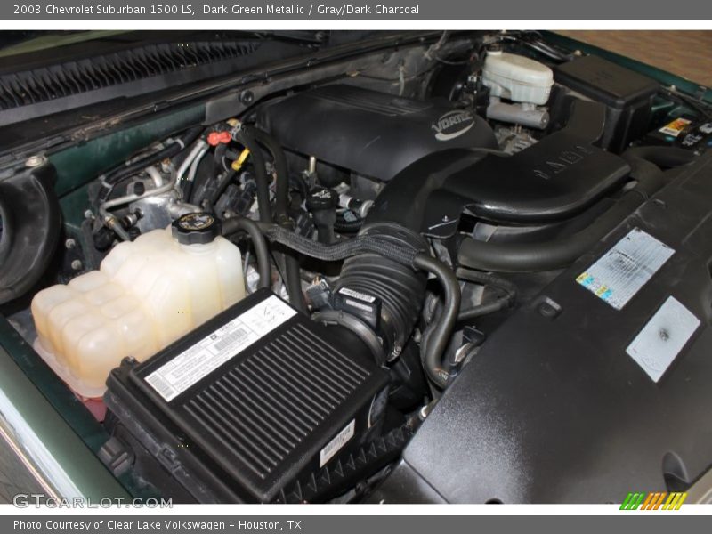 Dark Green Metallic / Gray/Dark Charcoal 2003 Chevrolet Suburban 1500 LS