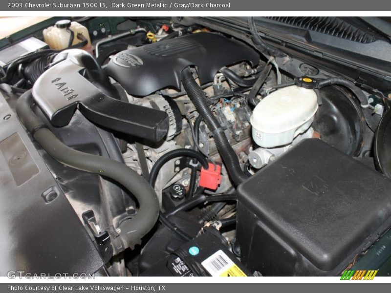 Dark Green Metallic / Gray/Dark Charcoal 2003 Chevrolet Suburban 1500 LS