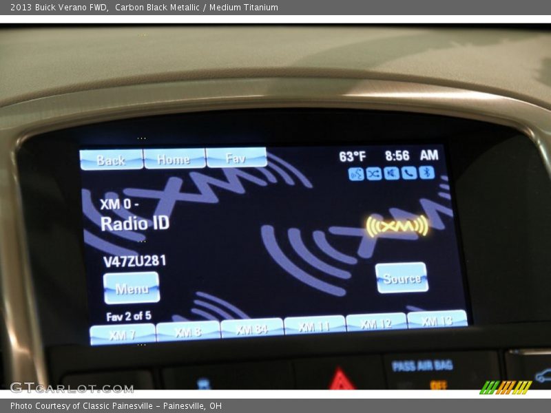 Carbon Black Metallic / Medium Titanium 2013 Buick Verano FWD