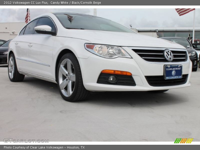 Candy White / Black/Cornsilk Beige 2012 Volkswagen CC Lux Plus