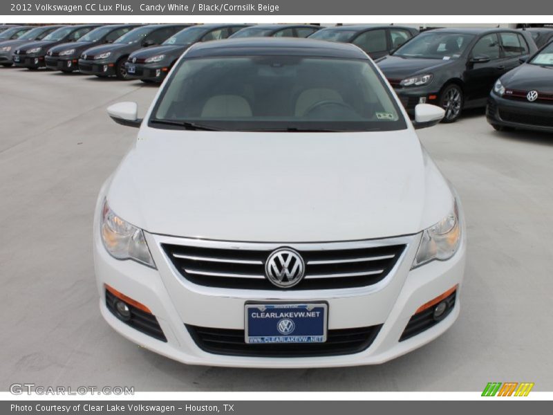 Candy White / Black/Cornsilk Beige 2012 Volkswagen CC Lux Plus