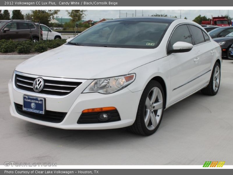 Candy White / Black/Cornsilk Beige 2012 Volkswagen CC Lux Plus