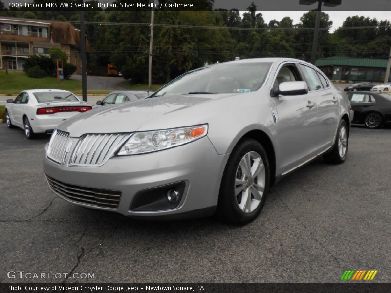 Brilliant Silver Metallic / Cashmere 2009 Lincoln MKS AWD Sedan