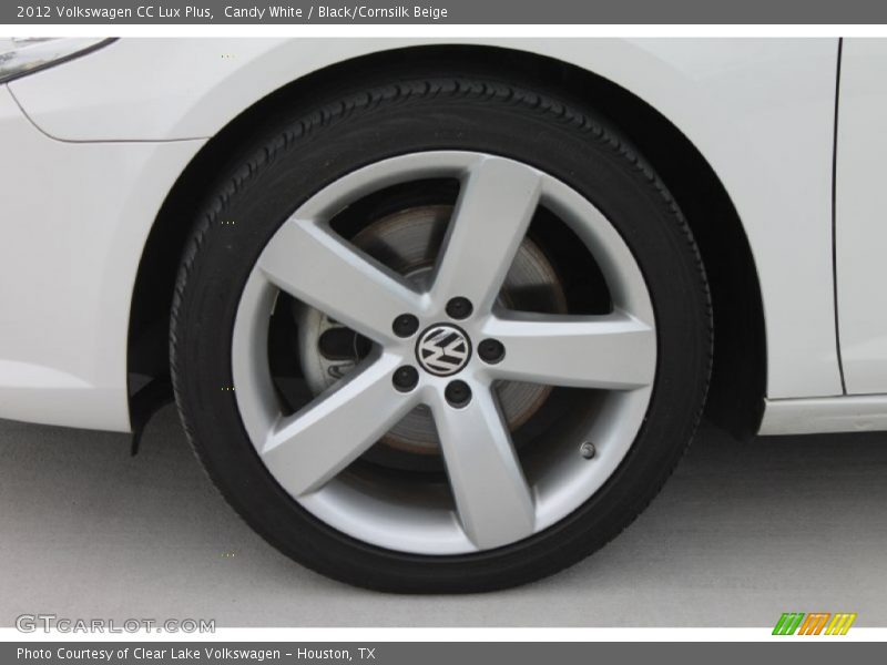 Candy White / Black/Cornsilk Beige 2012 Volkswagen CC Lux Plus