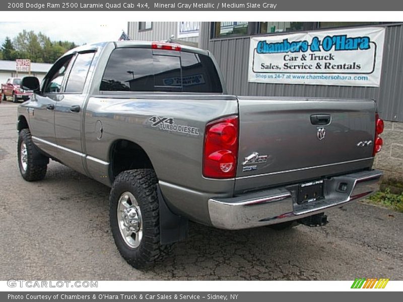 Mineral Gray Metallic / Medium Slate Gray 2008 Dodge Ram 2500 Laramie Quad Cab 4x4