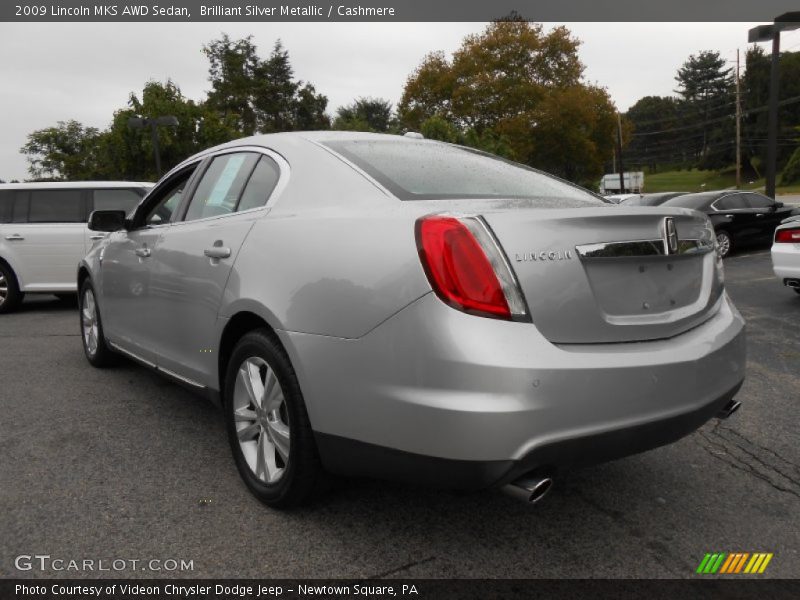 Brilliant Silver Metallic / Cashmere 2009 Lincoln MKS AWD Sedan