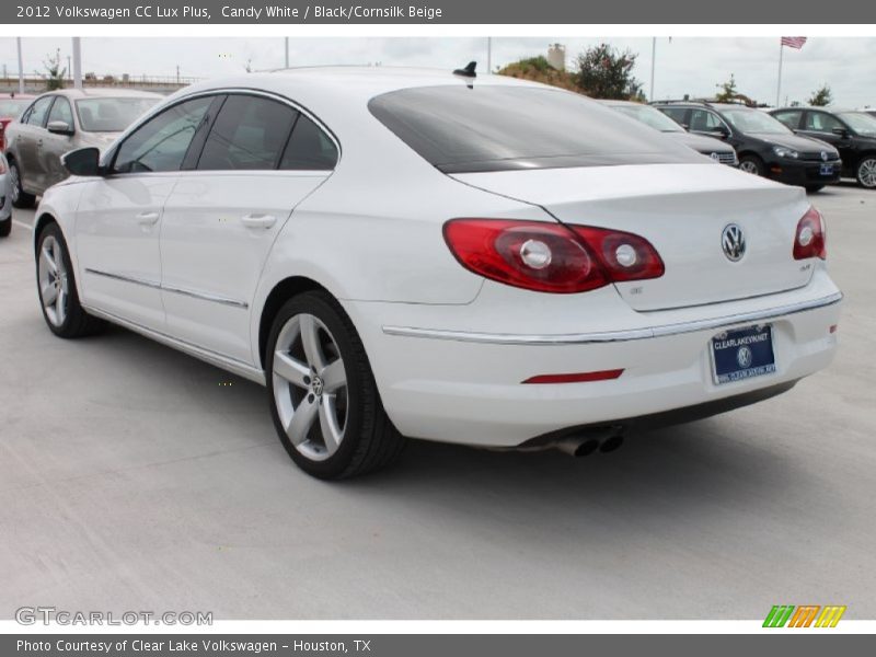 Candy White / Black/Cornsilk Beige 2012 Volkswagen CC Lux Plus